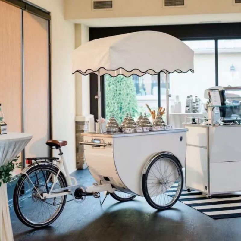Ice cream bicycle for brand promotion