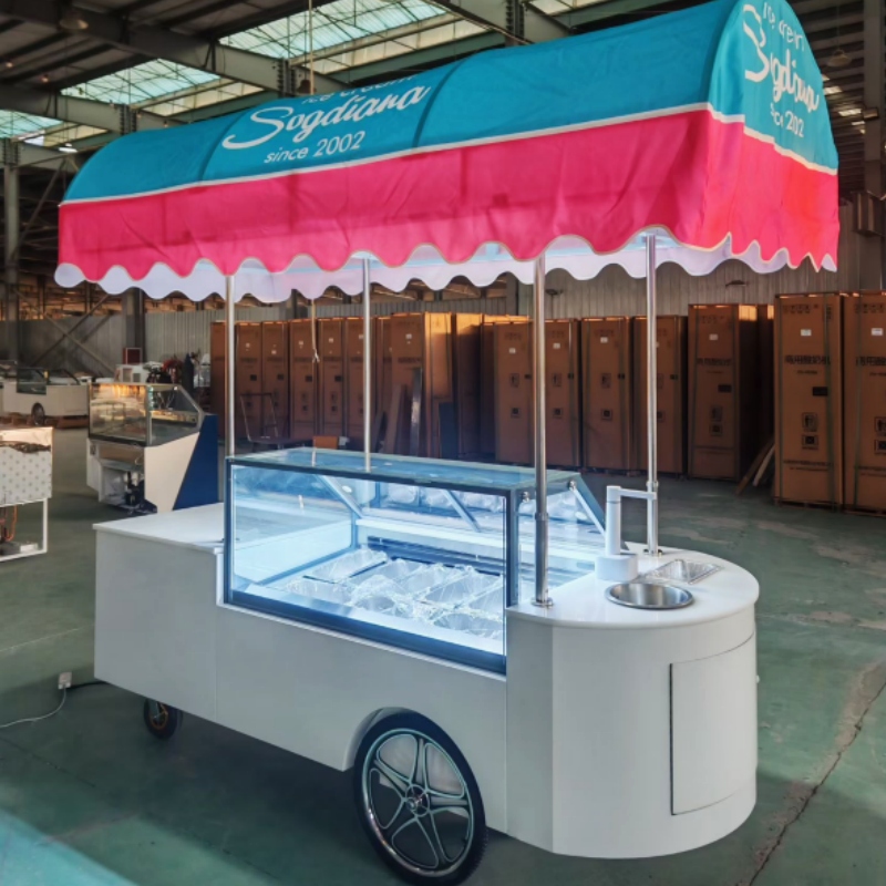 ice cream cart big capacity